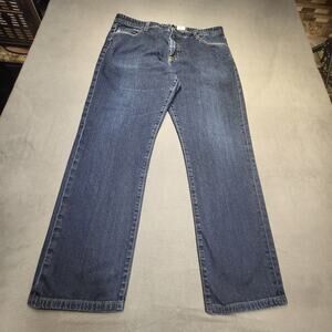 Ag Adriano Goldschmied Jean Mens 37x30 Blue B Type 2 Straight Distressed Denim